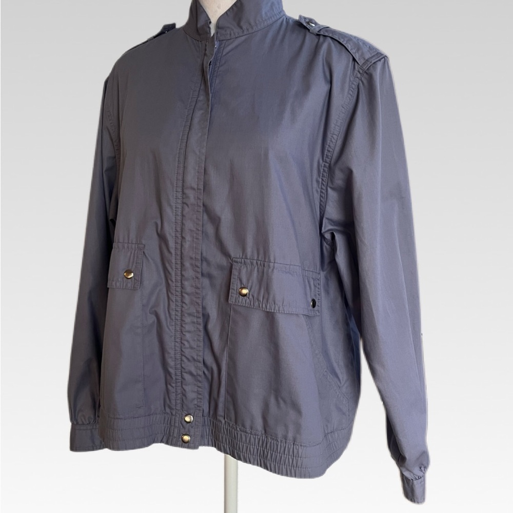 Chaus Women's Utility Jacket in Slate Gray size 14